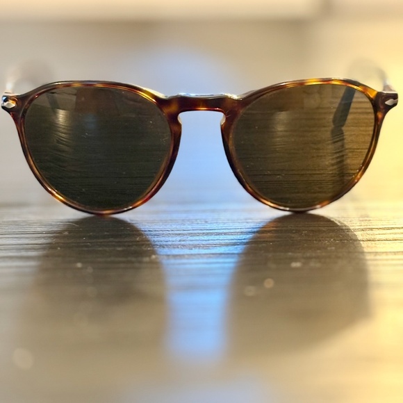 Persol PO3286S Polarized Round Sunglasses Havana Tortoise 51mm - Picture 6 of 6